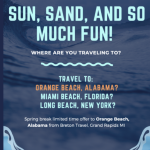 Exercise on a trip to a specific location.